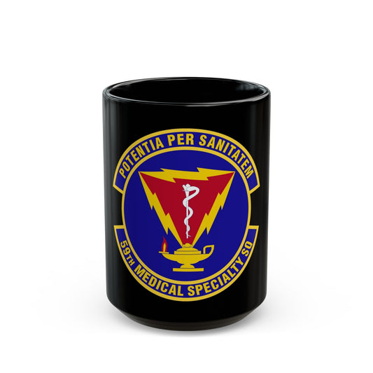 59th Medical Specialty Squadron (U.S. Air Force) Black Coffee Mug-15oz-The Sticker Space