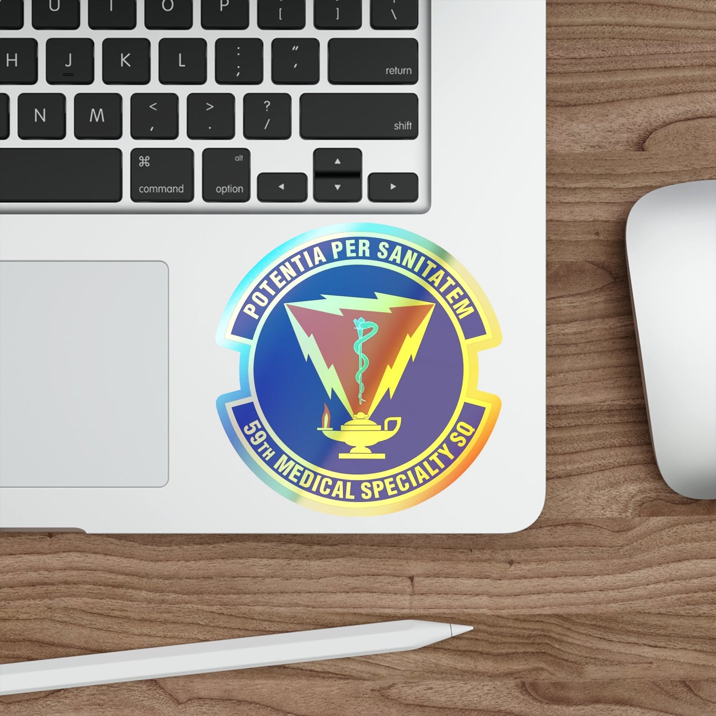 59th Medical Specialty Squadron (U.S. Air Force) Holographic STICKER Die-Cut Vinyl Decal-The Sticker Space