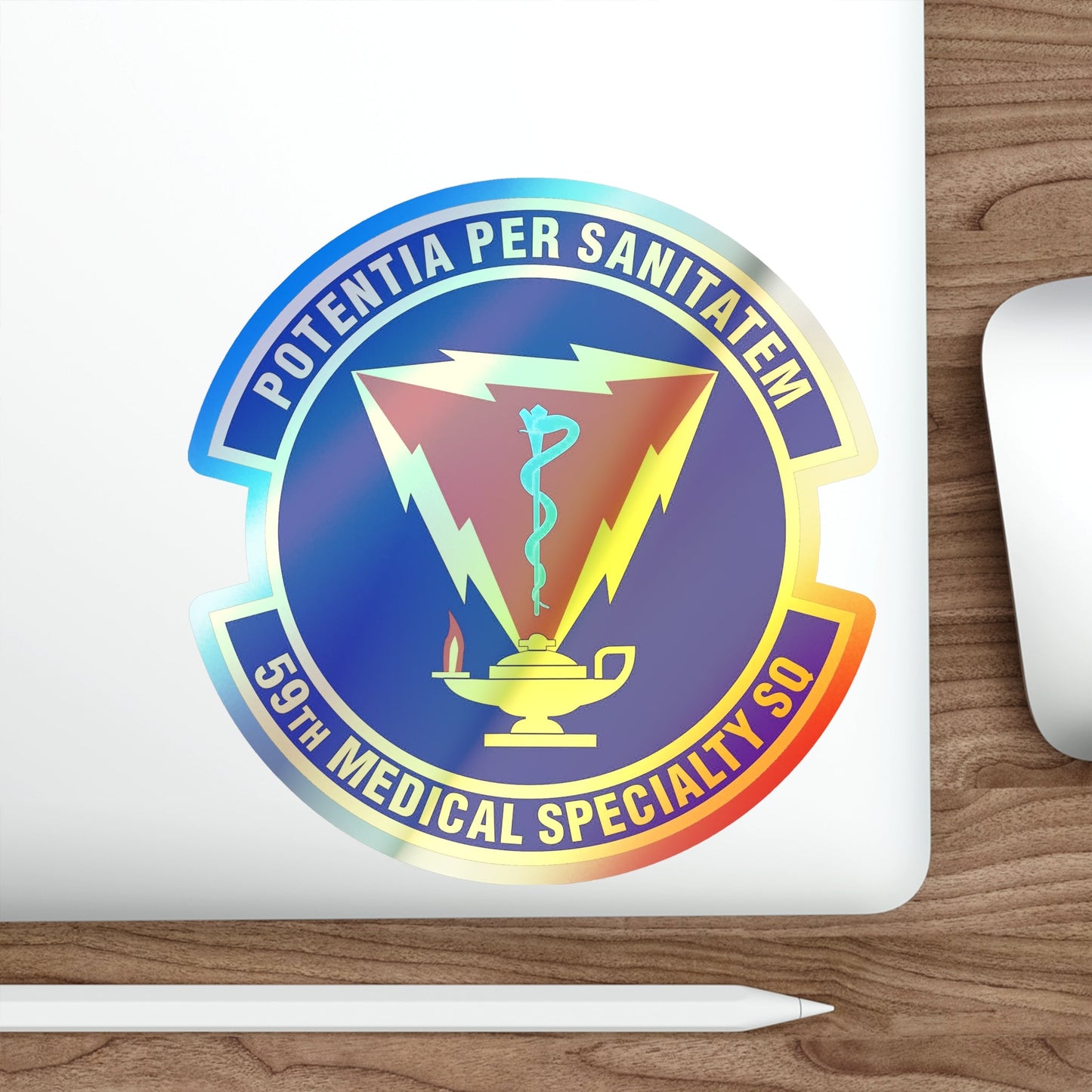 59th Medical Specialty Squadron (U.S. Air Force) Holographic STICKER Die-Cut Vinyl Decal-The Sticker Space