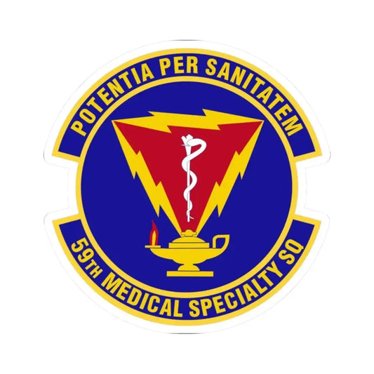 59th Medical Specialty Squadron (U.S. Air Force) STICKER Vinyl Kiss-Cut Decal 2 Inch White - The Sticker Space