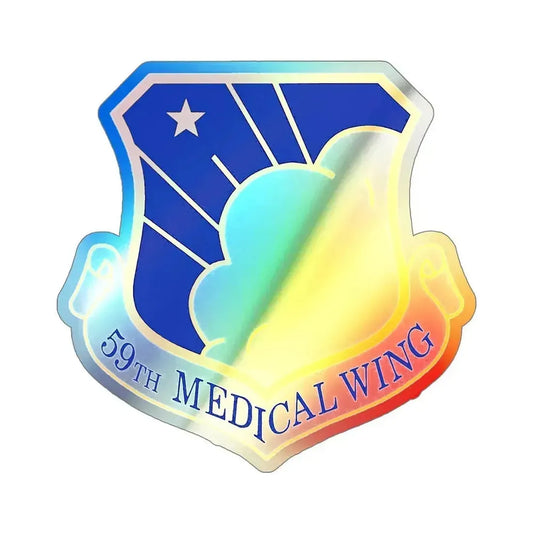 59th Medical Wing (U.S. Air Force) Holographic STICKER Die-Cut Vinyl Decal 6 Inch Holographic - The Sticker Space