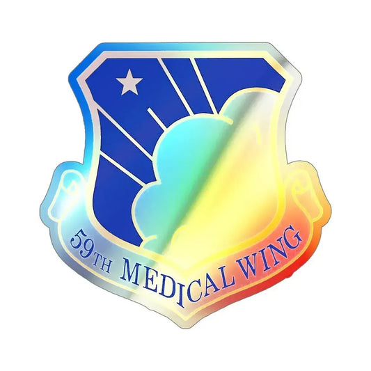 59th Medical Wing (U.S. Air Force) Holographic STICKER Die-Cut Vinyl Decal 6 Inch Holographic - The Sticker Space