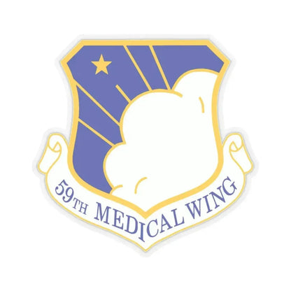 59th Medical Wing (U.S. Air Force) STICKER Vinyl Kiss-Cut Decal 3 Inch Transparent - The Sticker Space