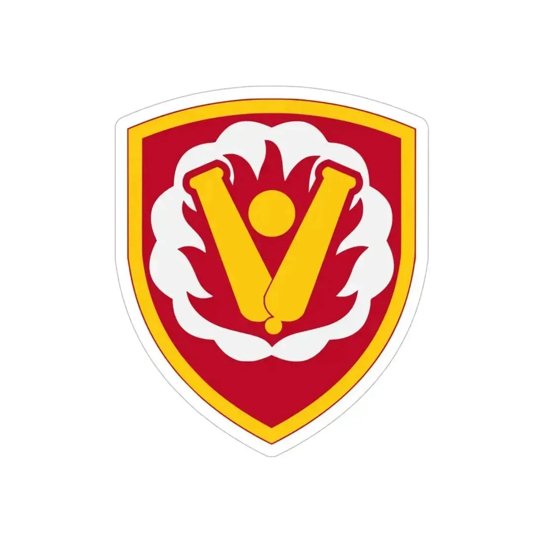 59th Ordnance Brigade (U.S. Army) REVERSE PRINT Transparent Die-Cut STICKER 5 Inch Die-Cut Transparent - The Sticker Space