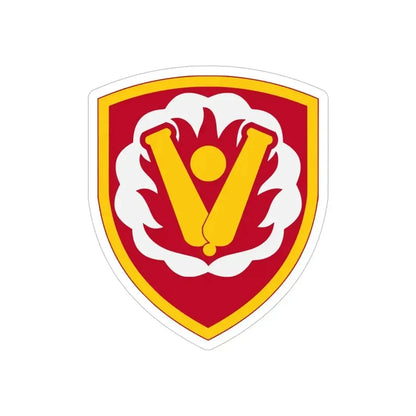 59th Ordnance Brigade (U.S. Army) REVERSE PRINT Transparent Die-Cut STICKER 5 Inch Die-Cut Transparent - The Sticker Space