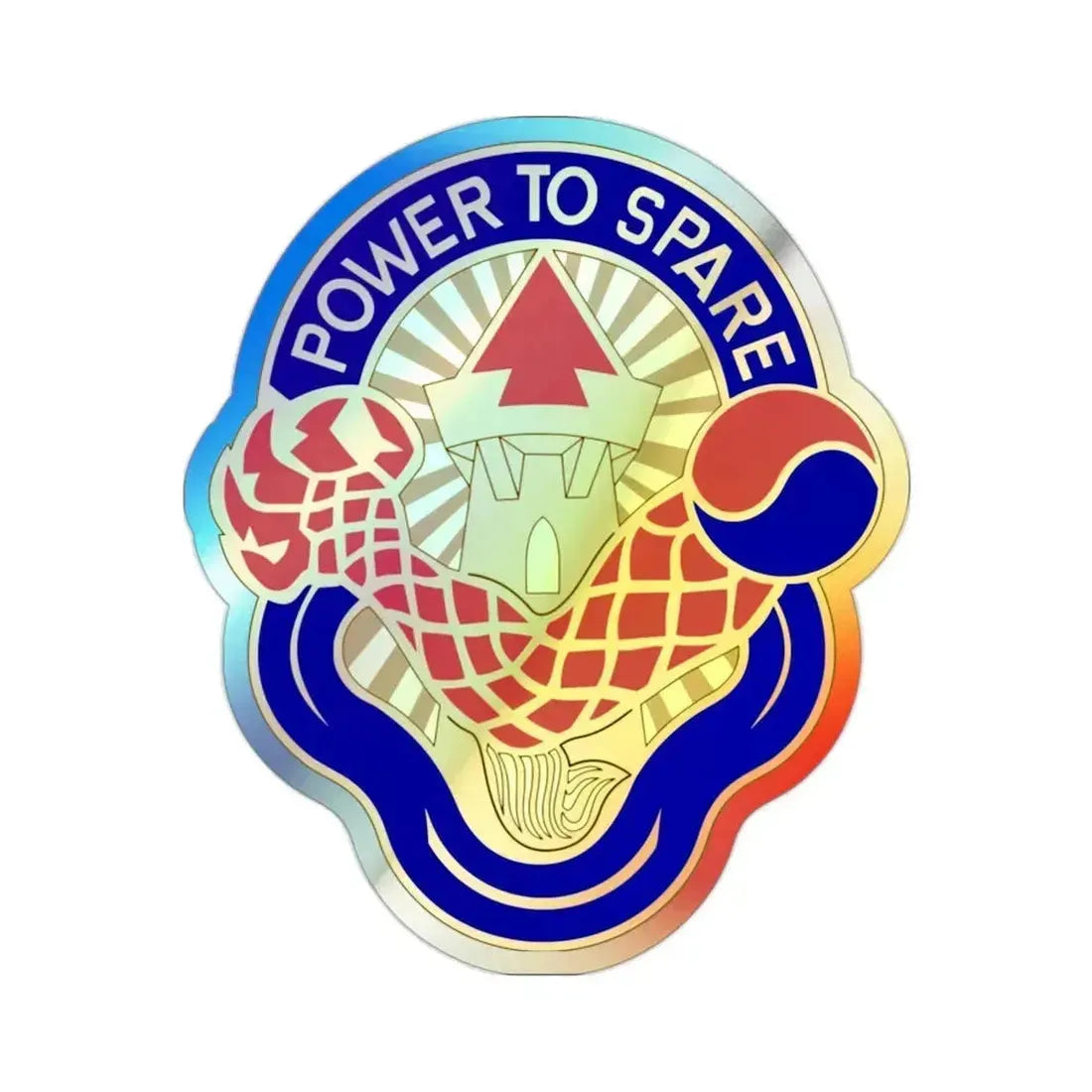 59th Ordnance Brigade v2 (U.S. Army) Holographic STICKER Die-Cut Vinyl Decal 2 Inch Holographic - The Sticker Space