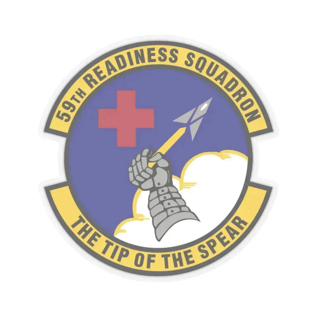 59th Readiness Squadron (U.S. Air Force) STICKER Vinyl Kiss-Cut Decal 2 Inch Transparent - The Sticker Space