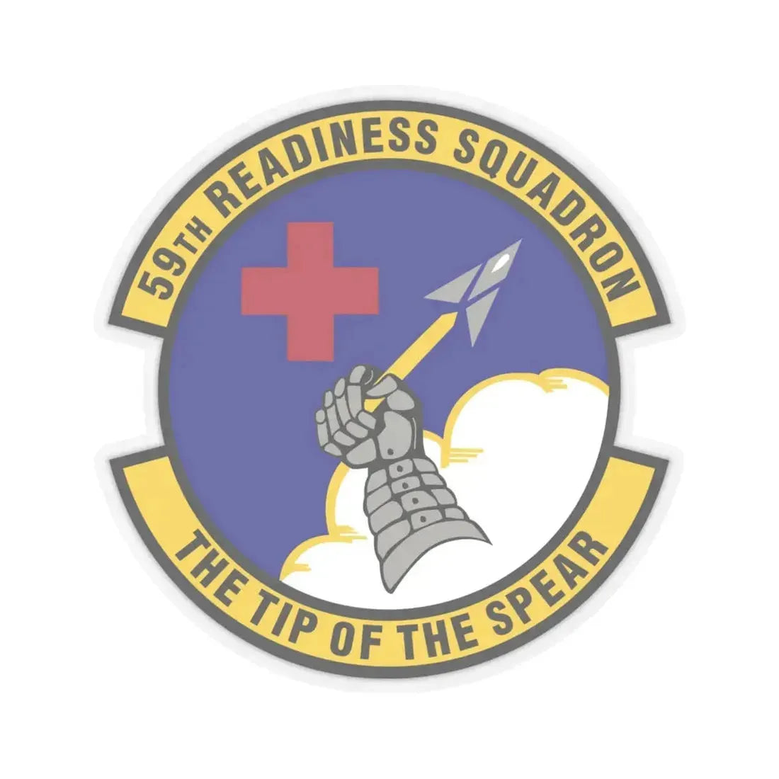 59th Readiness Squadron (U.S. Air Force) STICKER Vinyl Kiss-Cut Decal 6 Inch Transparent - The Sticker Space