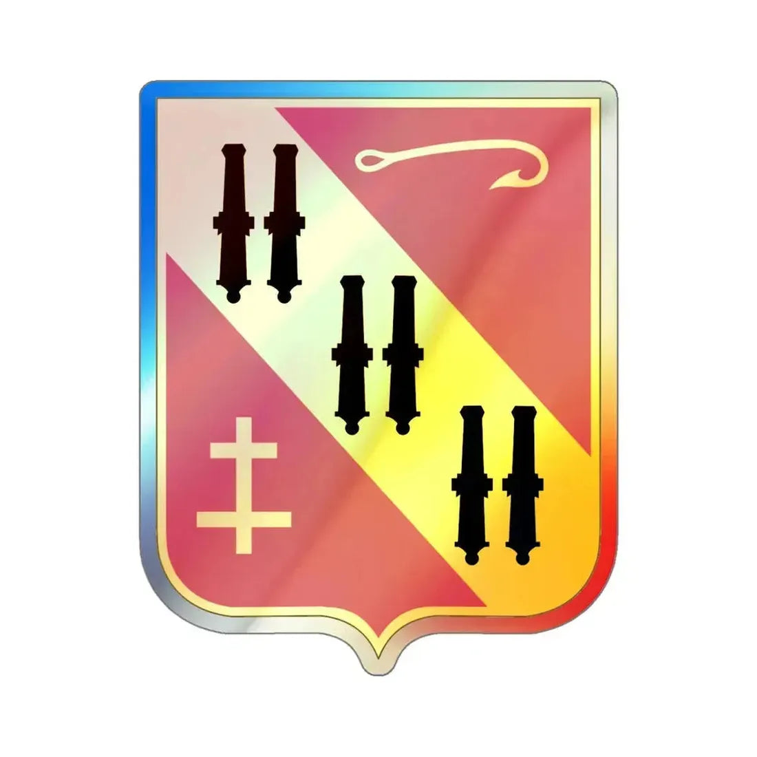 5th Air Defense Artillery (U.S. Army) Holographic STICKER Die-Cut Vinyl Decal 4 Inch Holographic - The Sticker Space