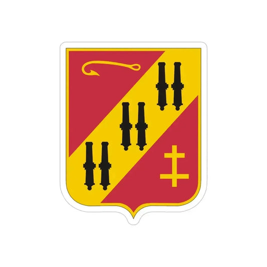 5th Air Defense Artillery (U.S. Army) REVERSE PRINT Transparent Die-Cut STICKER 6 Inch Die-Cut Transparent - The Sticker Space