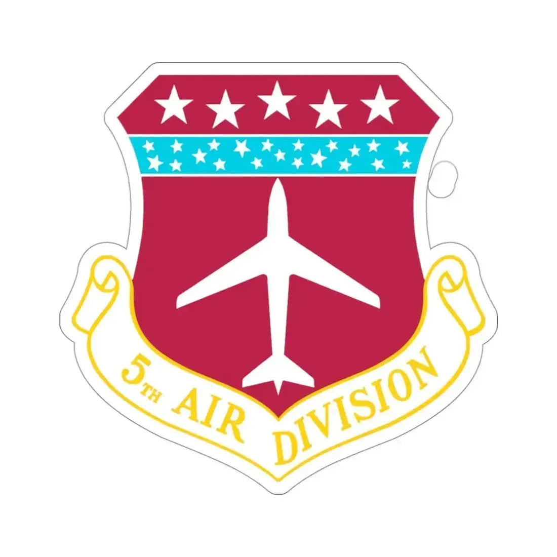 5th Air Division (U.S. Air Force) STICKER Vinyl Die-Cut Decal 3 Inch - The Sticker Space
