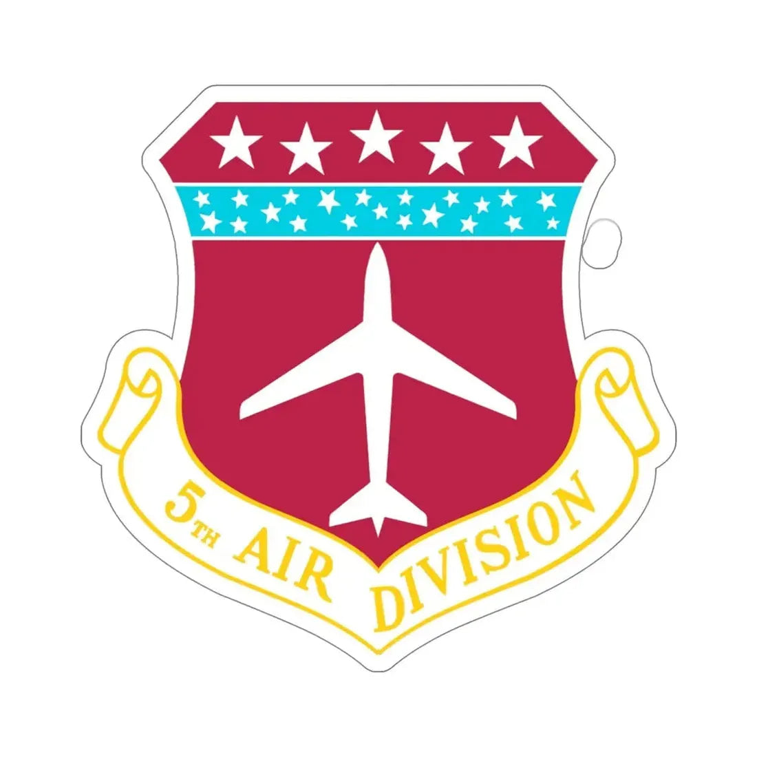 5th Air Division (U.S. Air Force) STICKER Vinyl Die-Cut Decal - The Sticker Space