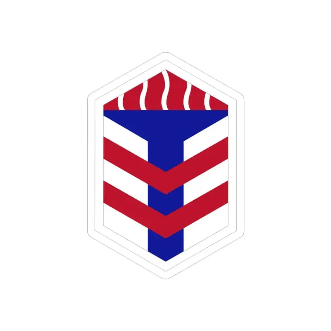 5th Armored Brigade (U.S. Army) REVERSE PRINT Transparent Die-Cut STICKER 2 Inch Die-Cut Transparent - The Sticker Space