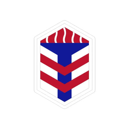 5th Armored Brigade (U.S. Army) REVERSE PRINT Transparent Die-Cut STICKER 2 Inch Die-Cut Transparent - The Sticker Space