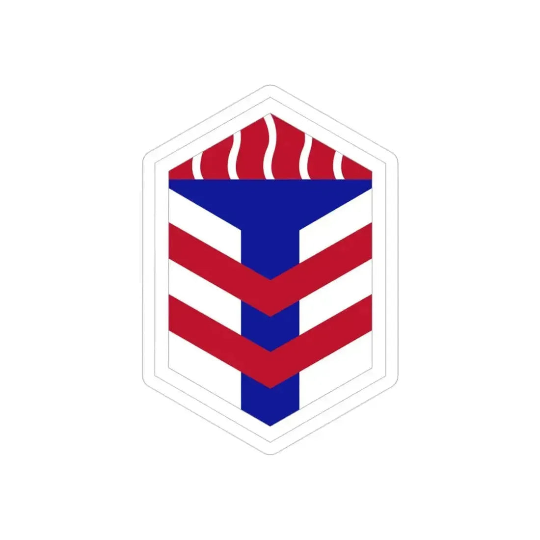 5th Armored Brigade (U.S. Army) REVERSE PRINT Transparent Die-Cut STICKER 3 Inch Die-Cut Transparent - The Sticker Space