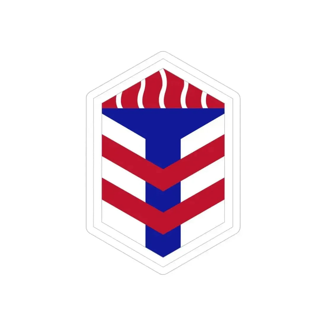 5th Armored Brigade (U.S. Army) REVERSE PRINT Transparent Die-Cut STICKER 4 Inch Die-Cut Transparent - The Sticker Space