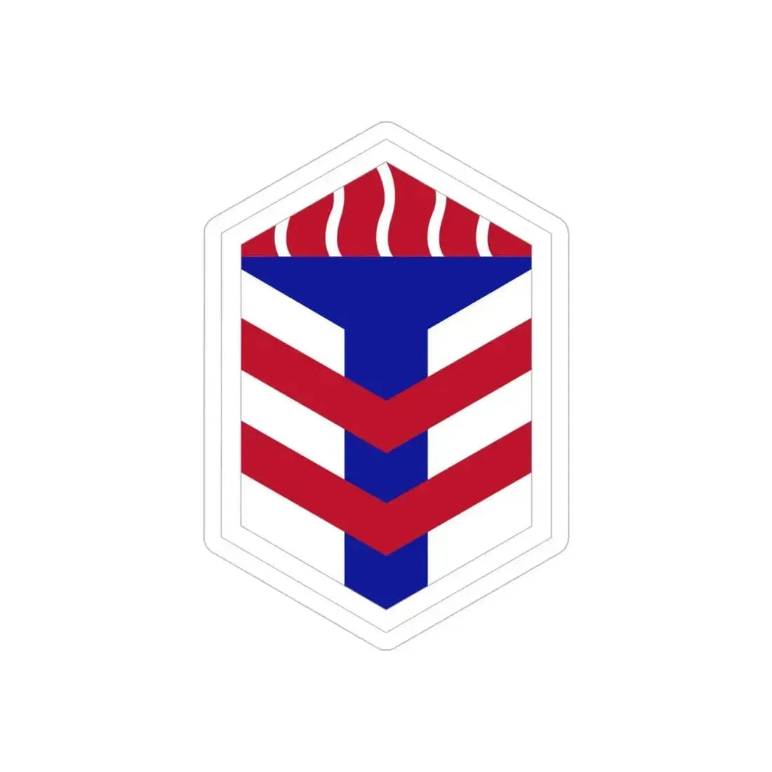 5th Armored Brigade (U.S. Army) REVERSE PRINT Transparent Die-Cut STICKER 5 Inch Die-Cut Transparent - The Sticker Space