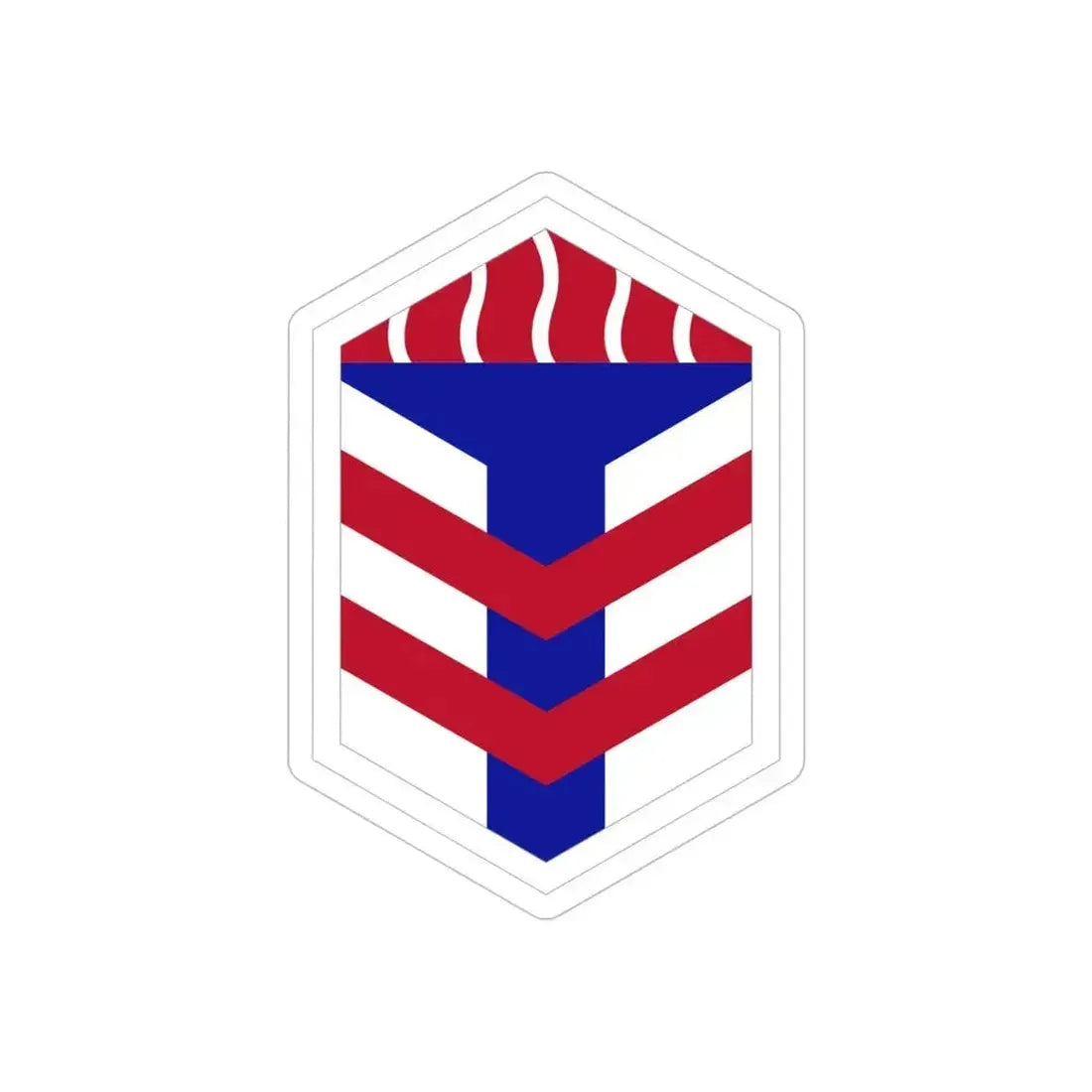 5th Armored Brigade (U.S. Army) REVERSE PRINT Transparent Die-Cut STICKER 6 Inch Die-Cut Transparent - The Sticker Space