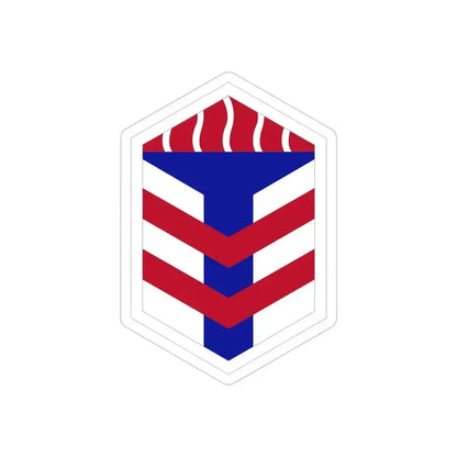 5th Armored Brigade (U.S. Army) REVERSE PRINT Transparent Die-Cut STICKER 6 Inch Die-Cut Transparent - The Sticker Space