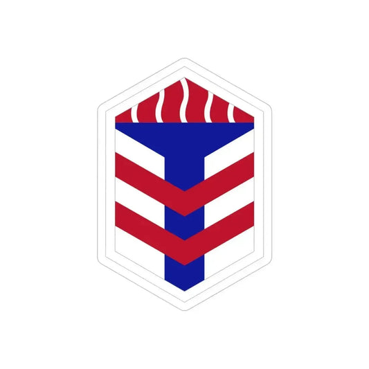 5th Armored Brigade (U.S. Army) REVERSE PRINT Transparent Die-Cut STICKER 6 Inch Die-Cut Transparent - The Sticker Space