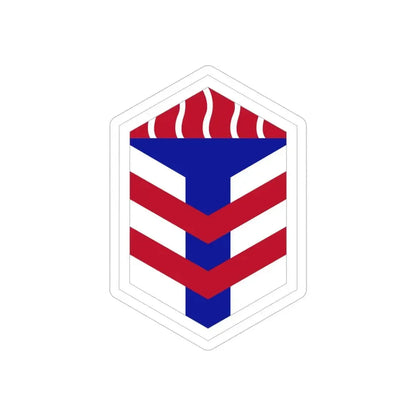 5th Armored Brigade (U.S. Army) REVERSE PRINT Transparent Die-Cut STICKER - The Sticker Space