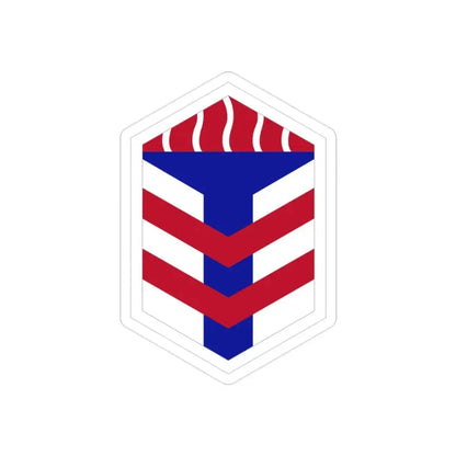 5th Armored Brigade (U.S. Army) REVERSE PRINT Transparent Die-Cut STICKER - The Sticker Space