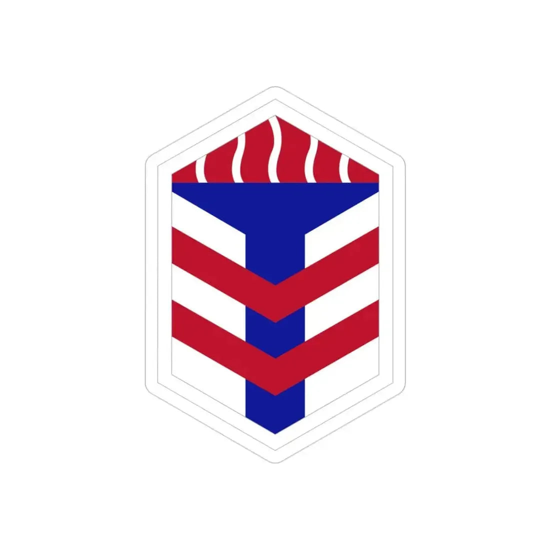 5th Armored Brigade (U.S. Army) REVERSE PRINT Transparent Die-Cut STICKER - The Sticker Space