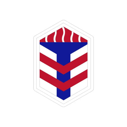 5th Armored Brigade (U.S. Army) REVERSE PRINT Transparent Die-Cut STICKER - The Sticker Space
