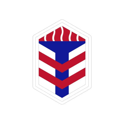 5th Armored Brigade (U.S. Army) REVERSE PRINT Transparent Die-Cut STICKER - The Sticker Space
