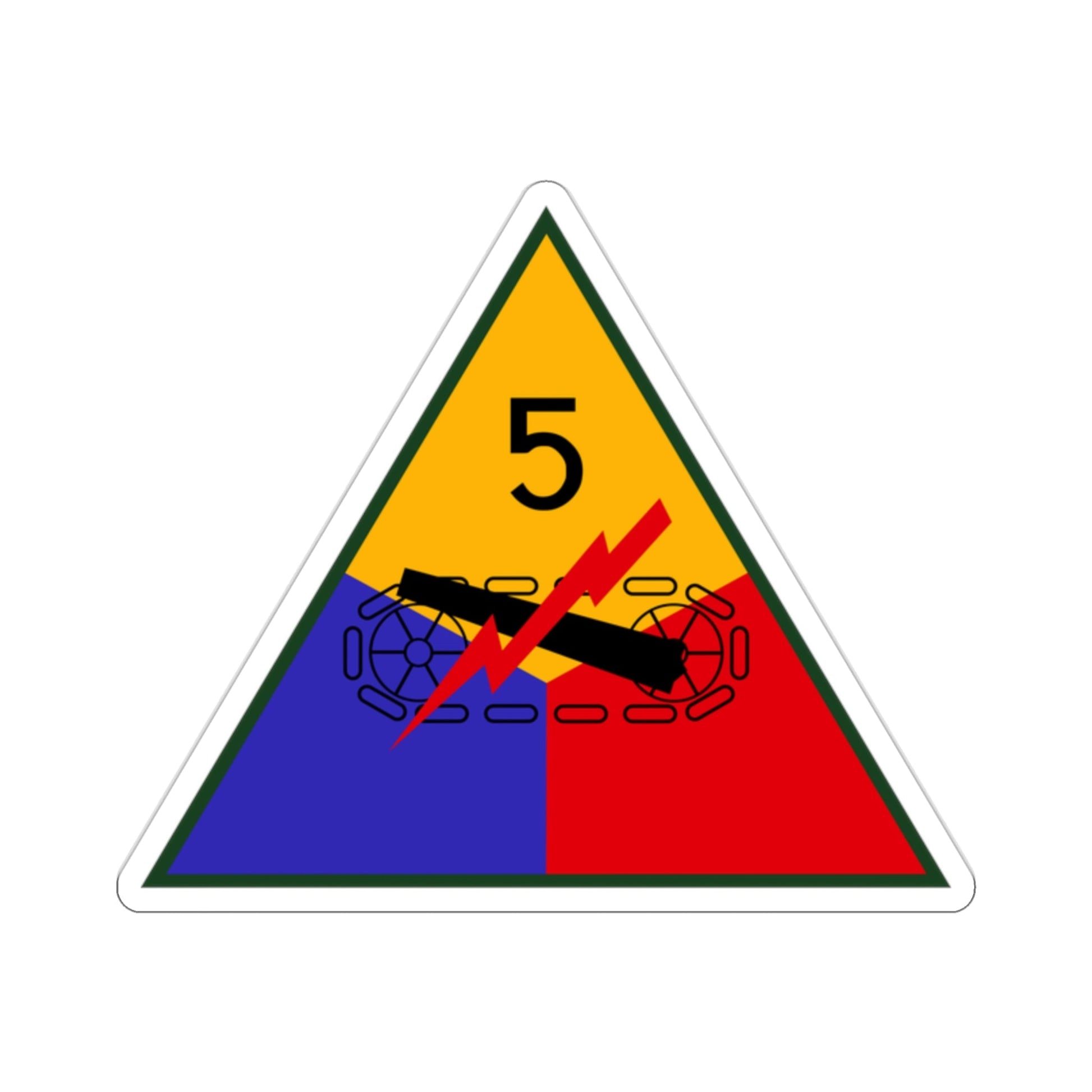 5th Armored Division (U.S. Army) STICKER Vinyl Die-Cut Decal-2 Inch-The Sticker Space