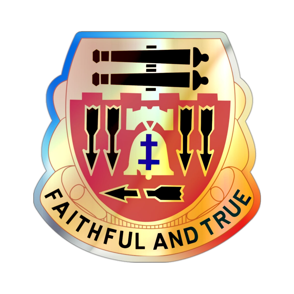 5th Artillery Regiment (U.S. Army) Holographic STICKER Die-Cut Vinyl Decal-2 Inch-The Sticker Space