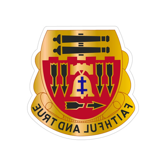 5th Artillery Regiment (U.S. Army) REVERSE PRINT Transparent STICKER-6 Inch-The Sticker Space