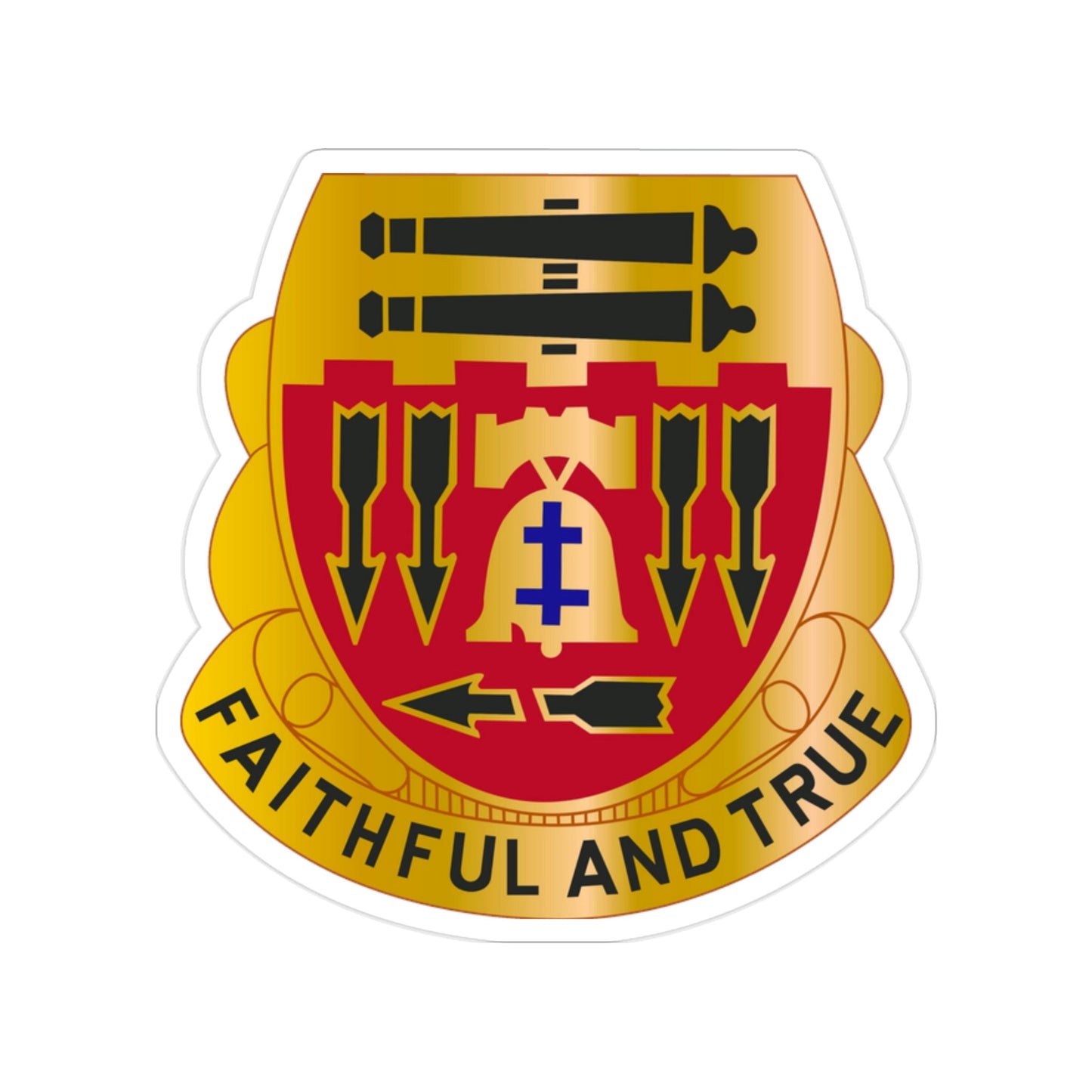 5th Artillery Regiment (U.S. Army) Transparent STICKER Die-Cut Vinyl Decal-2 Inch-The Sticker Space