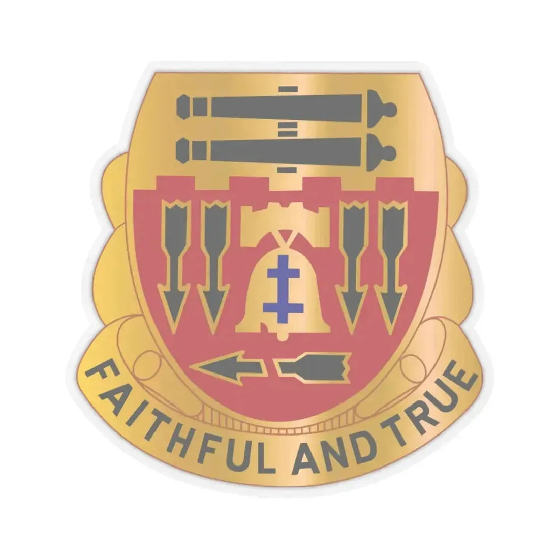 5th Artillery Regiment (U.S. Army) STICKER Vinyl Kiss-Cut Decal 3 Inch Transparent - The Sticker Space