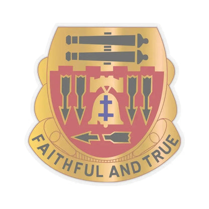 5th Artillery Regiment (U.S. Army) STICKER Vinyl Kiss-Cut Decal 3 Inch Transparent - The Sticker Space