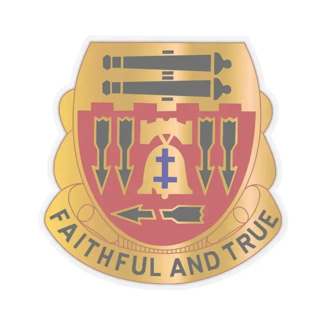 5th Artillery Regiment (U.S. Army) STICKER Vinyl Kiss-Cut Decal 4 Inch Transparent - The Sticker Space