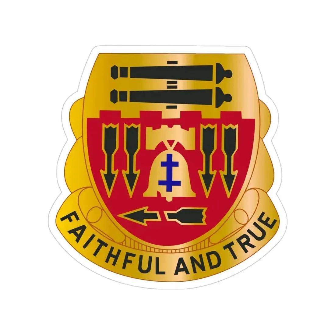 5th Artillery Regiment (U.S. Army) Transparent STICKER Die-Cut Vinyl Decal 4 Inch - The Sticker Space