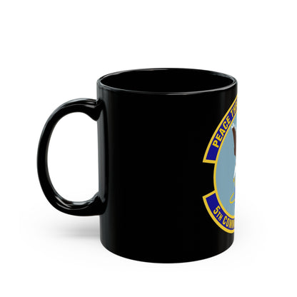 5th Communications Squadron (U.S. Air Force) Black Coffee Mug-The Sticker Space