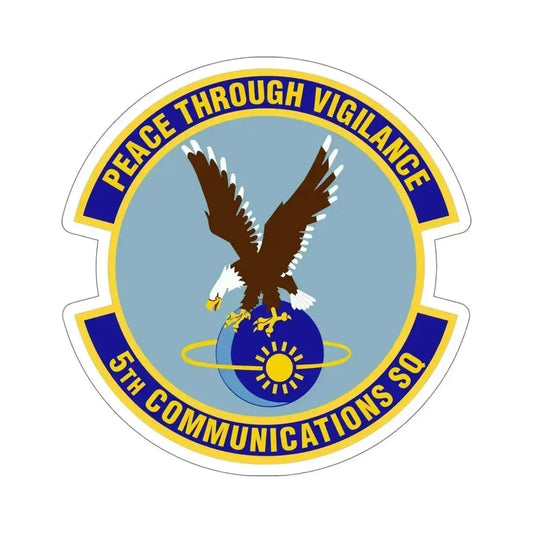 5th Communications Squadron (U.S. Air Force) STICKER Vinyl Die-Cut Decal 6 Inch - The Sticker Space