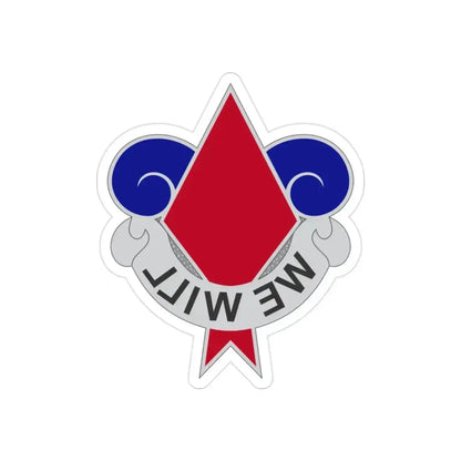 5th Infantry Division (U.S. Army) REVERSE PRINT Transparent Die-Cut STICKER 2 Inch Die-Cut Transparent - The Sticker Space