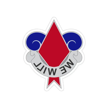 5th Infantry Division (U.S. Army) REVERSE PRINT Transparent Die-Cut STICKER 5 Inch Die-Cut Transparent - The Sticker Space