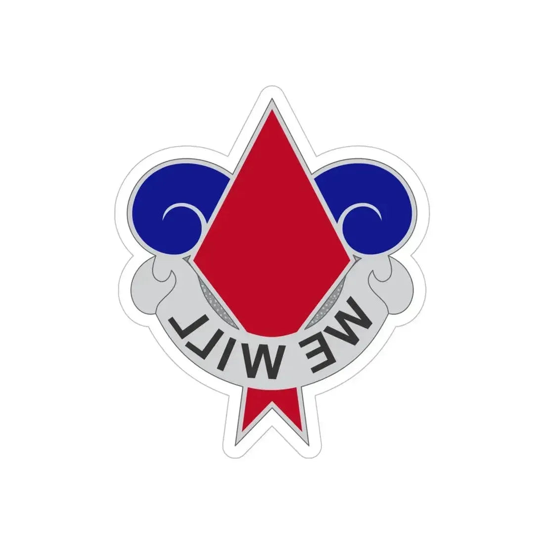 5th Infantry Division (U.S. Army) REVERSE PRINT Transparent Die-Cut STICKER - The Sticker Space