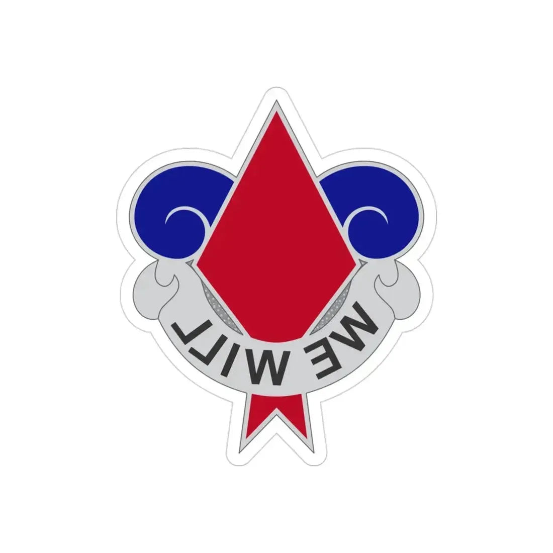 5th Infantry Division (U.S. Army) REVERSE PRINT Transparent Die-Cut STICKER - The Sticker Space