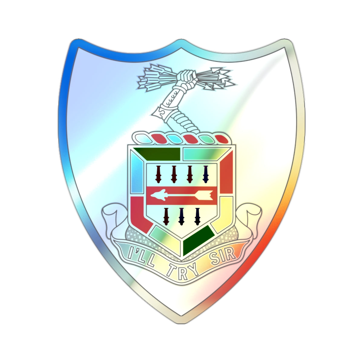 5th Infantry Regiment (U.S. Army) Holographic STICKER Die-Cut Vinyl Decal-2 Inch-The Sticker Space