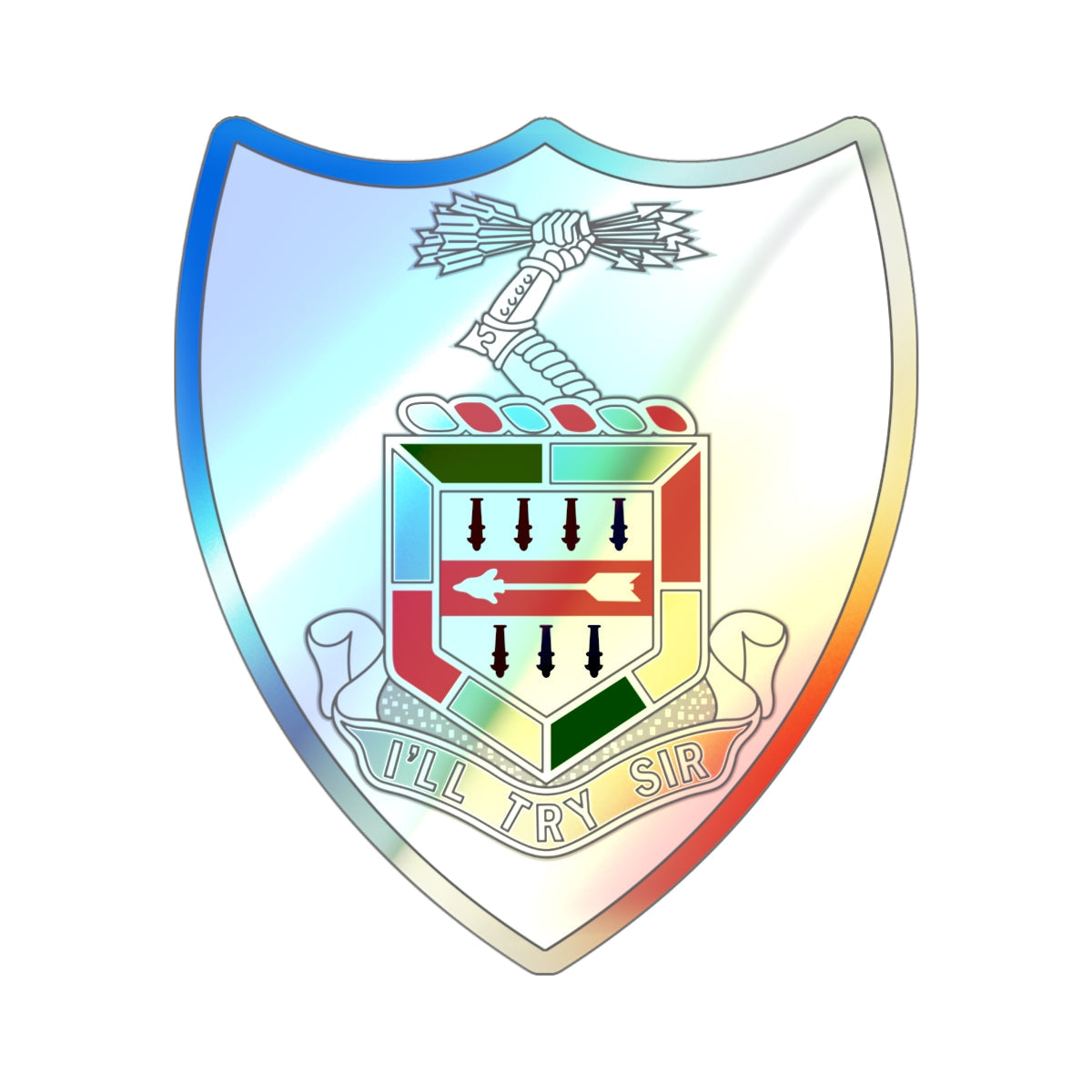 5th Infantry Regiment (U.S. Army) Holographic STICKER Die-Cut Vinyl Decal-4 Inch-The Sticker Space