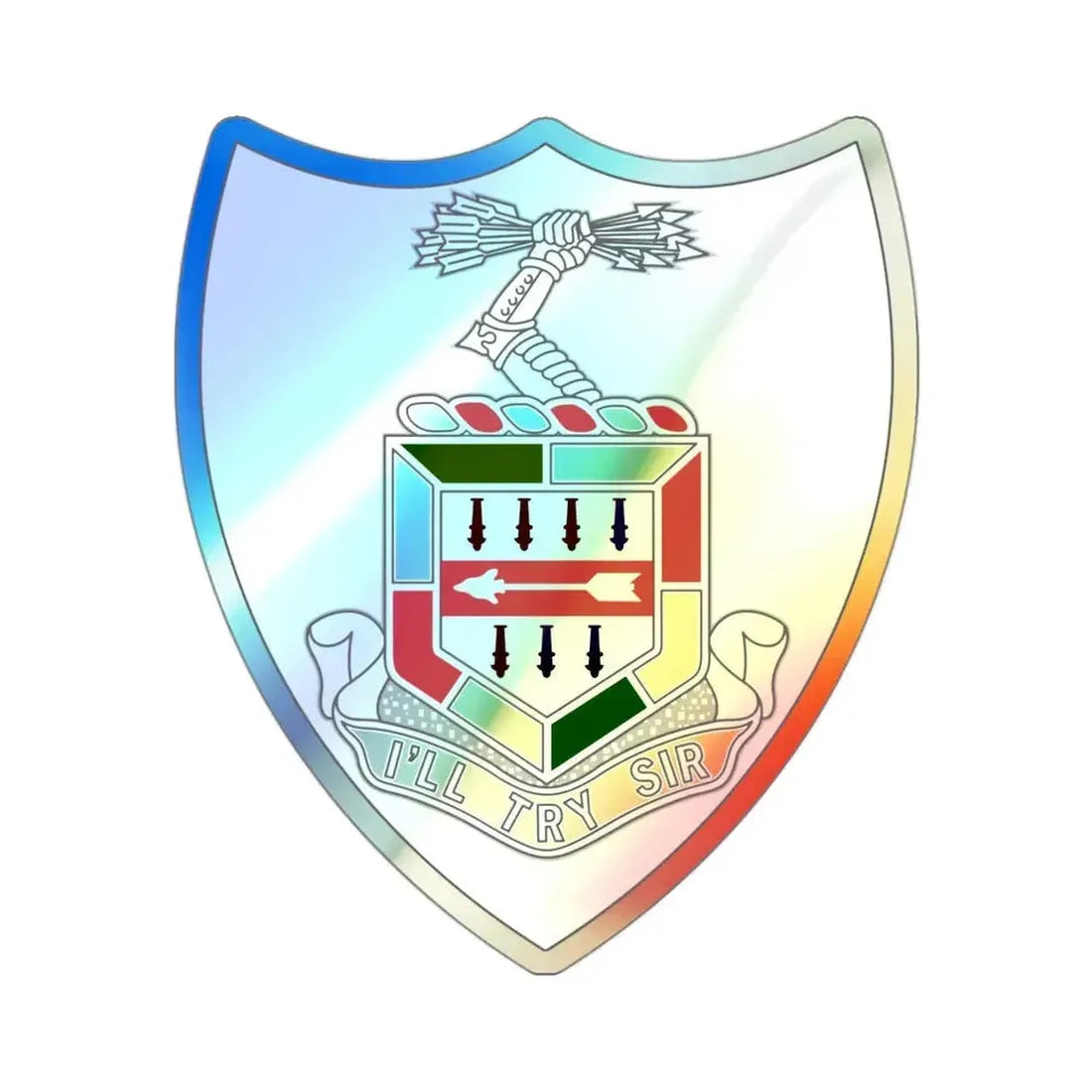 5th Infantry Regiment (U.S. Army) Holographic STICKER Die-Cut Vinyl Decal 3 Inch Holographic - The Sticker Space