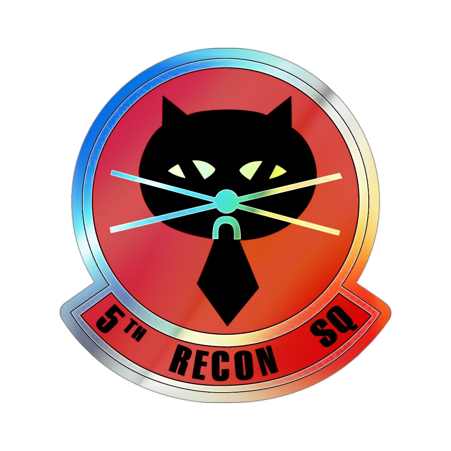 5th Reconnaissance Squadron (U.S. Air Force) Holographic STICKER Die-Cut Vinyl Decal-3 Inch-The Sticker Space