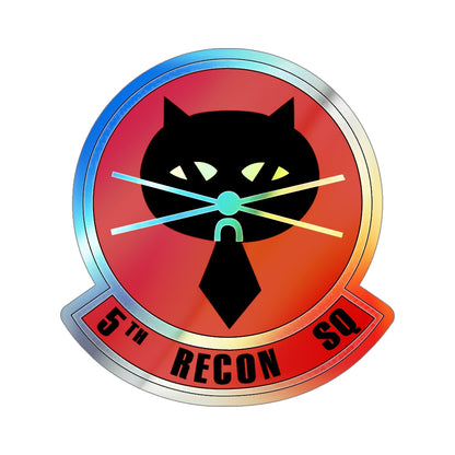 5th Reconnaissance Squadron (U.S. Air Force) Holographic STICKER Die-Cut Vinyl Decal-5 Inch-The Sticker Space