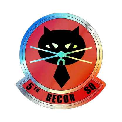 5th Reconnaissance Squadron (U.S. Air Force) Holographic STICKER Die-Cut Vinyl Decal 5 Inch Holographic - The Sticker Space