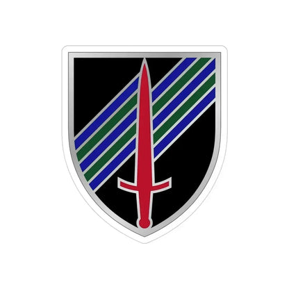 5th Security Force Assistance Brigade (U.S. Army) REVERSE PRINT Transparent Die-Cut STICKER 4 Inch Die-Cut Transparent - The Sticker Space